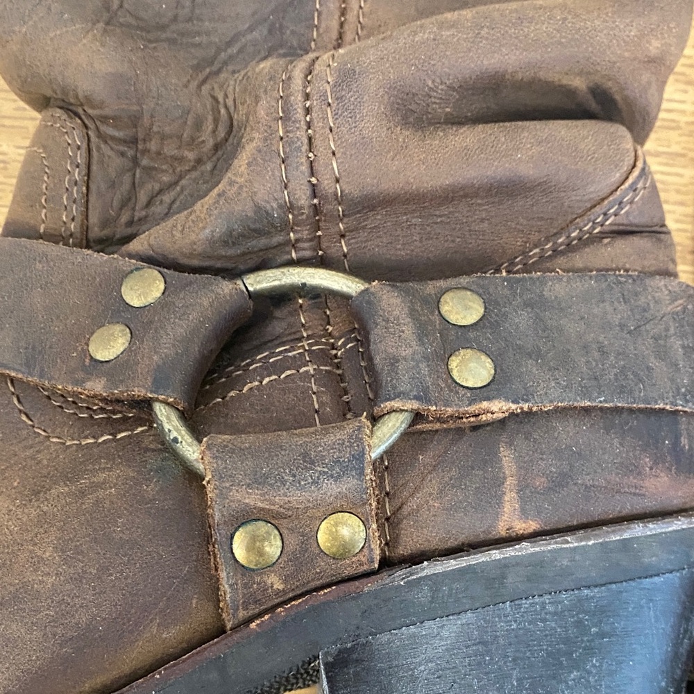 Brown Leather Frye Western Boots - Picture 4 of 16